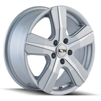 ION Wheel 101 Silver Machined - 16x6.5 - 5x108 Bolt Pattern