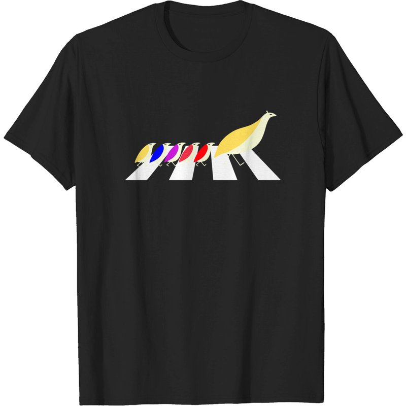 T-Shirt Partridge Family Abbey Road pour hommes en noir