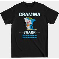 Family Shark 2 Gramma T-Shirt — Mens T Shirts