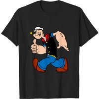 Popeye Men's Black T-Shirt — Mens T Shirts