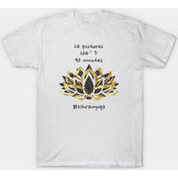 Bikram Yoga Numbers and Golden Lotus Flower Men's T-Shirt — Mens T Shirts