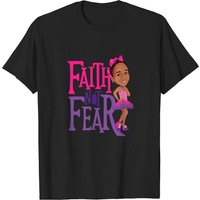 T-shirt pour hommes Faith Not Fear de Faithscloset - Noir