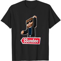 Sundee - Ssundee T-shirt pour hommes en noir — T-shirts pour hommes