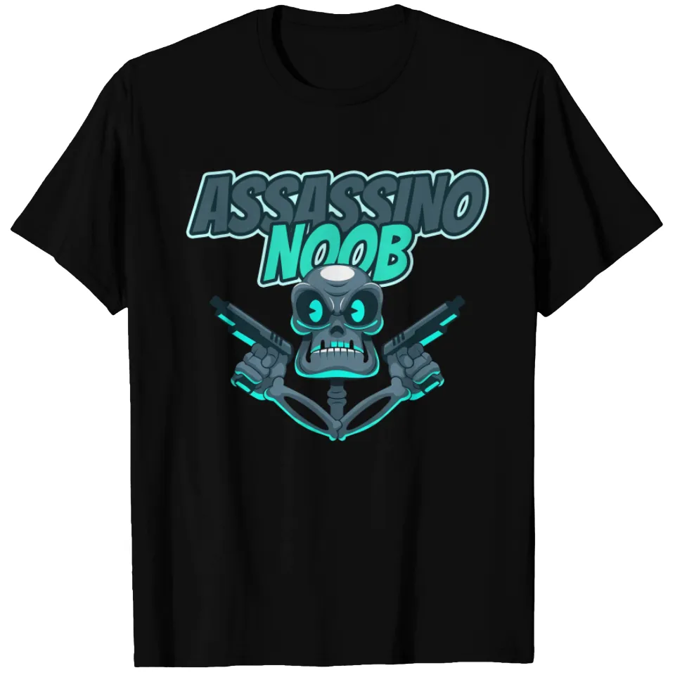 T-shirt Assassino Noob pour enfants en noir — T-shirts pour hommes