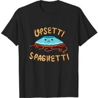 T-shirt Spaghetti pour hommes Upsetti Spaghetti en noir