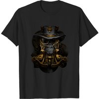 T-shirt Skull Steampunk pour hommes en noir