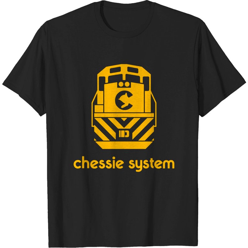 T-shirt pour hommes Chessie System Railroad Train Engine — T-shirts pour hommes
