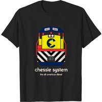 T-shirt pour hommes Chessie System GP38 3802 The All American Diesel — T-shirts pour hommes
