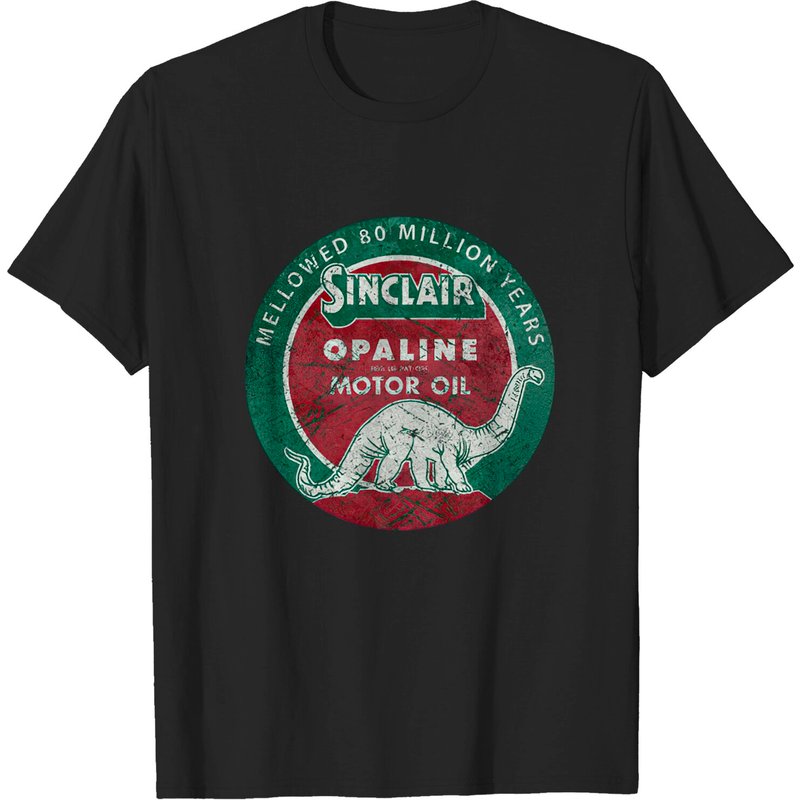 T-shirt pour hommes Diplodocus Motor Oil V01 - Sinclair — T-shirts pour hommes