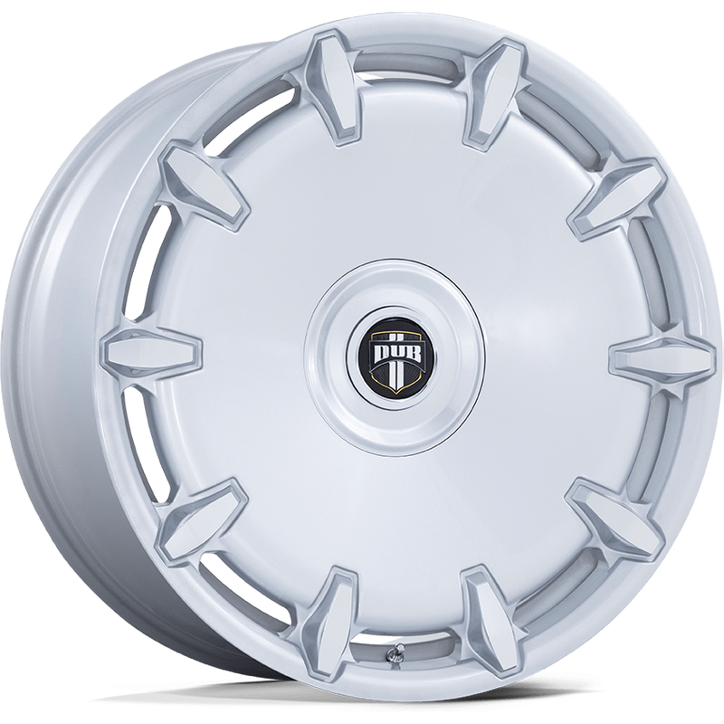 DUB DC271 Cheef Silver Machined Wheels - 24x9 - 5x115 Bolt Pattern — Wheels & Rims