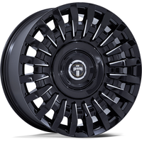 DUB DC272 Honcho Gloss Black Milled 22x9 Rims 5x108 Bolt Pattern — Wheels & Rims