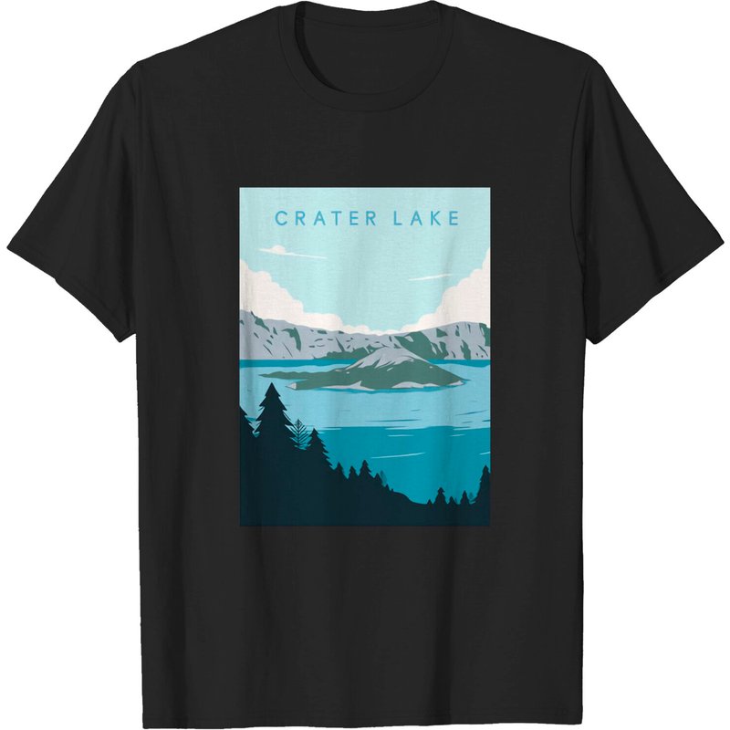 T-shirt pour hommes du parc national Crater Lake Oregon — T-shirts pour hommes