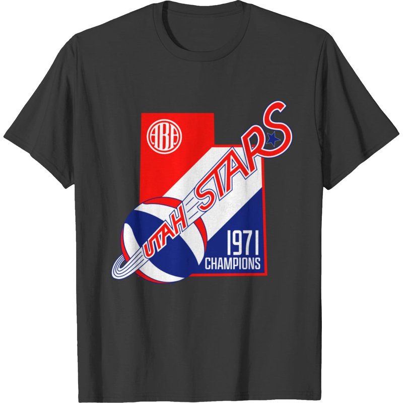 T-shirt pour hommes Defunct Utah Stars 1971 ABA Champs — T-shirts pour hommes