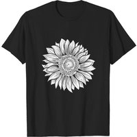 Sunflower Lover Gift Men's T-Shirt in Black — Mens T Shirts