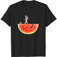 T-shirt Fresh Watermelon pour hommes en noir — T-shirts pour hommes
