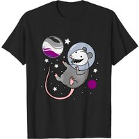 T-shirt Opossum Astronaut Asexual Pride pour hommes — T-shirts pour hommes