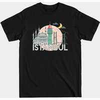 T-shirt pour hommes Istanbul Turquie en noir — T-shirts pour hommes