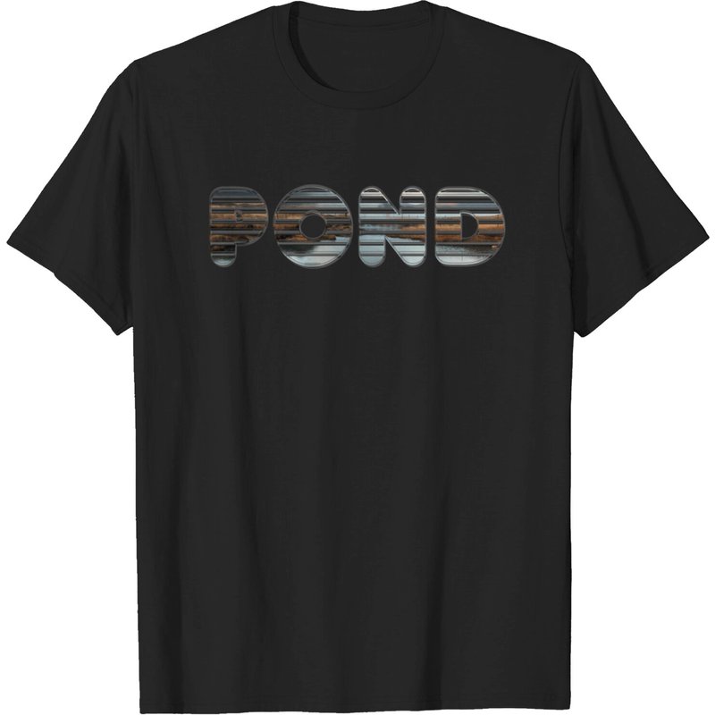 POND - T-shirt pour hommes en noir — T-shirts pour hommes