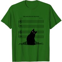 T-shirt pour hommes Musique et Amoureux des Chats - The Sound Of Silence