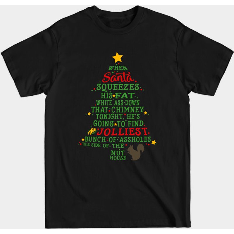 T-shirt pour hommes Jolliest Bunch Of A-holes en noir