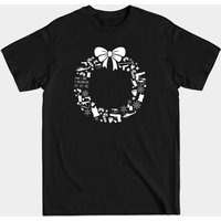 Die Hard Christmas Wreath Pattern Men's T-Shirt — Mens T Shirts