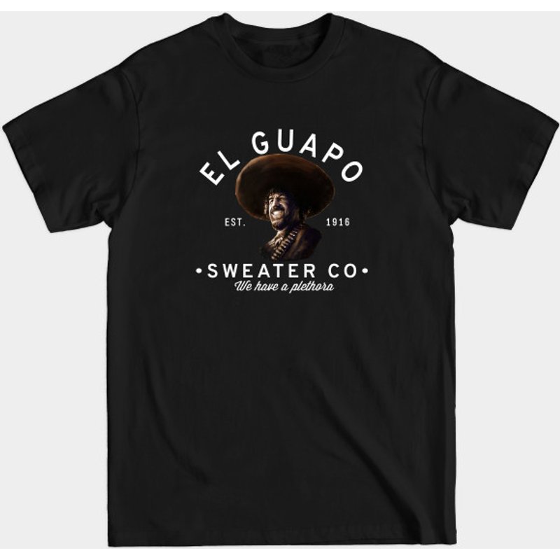T-shirt pour hommes El Guapo de El Guapo Sweater Co. en noir — T-shirts pour hommes