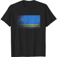 Vintage Distressed Aruba Flag T-Shirt for Men — Mens T Shirts