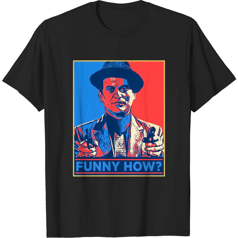T-shirt Funny How? Joe Pesci pour hommes en noir — T-shirts pour hommes