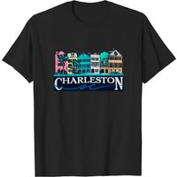 T-shirt Charleston Rainbow Road pour hommes - Noir — T-shirts pour hommes