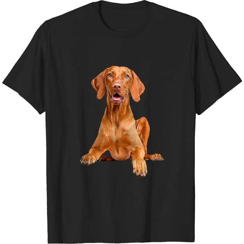 Hungarian Vizsla Dog T-Shirt for Men - Black