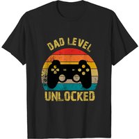 T-shirt pour hommes Dad Level Unlocked en noir — T-shirts pour hommes