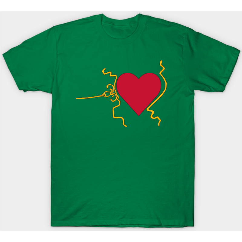 T-shirt Grinch Heart pour hommes en noir — T-shirts pour hommes