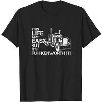 fuh-kenworth It Front Print Truck Driver T-Shirt for Men