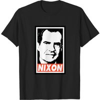 T-shirt Nixon Richard Nixon pour hommes en noir — T-shirts pour hommes