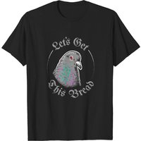 T-shirt Pigeon Let's Get This Bread pour hommes - Noir — T-shirts pour hommes