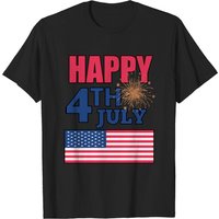 T-shirt pour hommes Joyeux 4 juillet