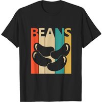 T-shirt pour hommes Vintage Beans Lover en noir
