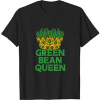 T-shirt noir Green Bean Queen pour hommes