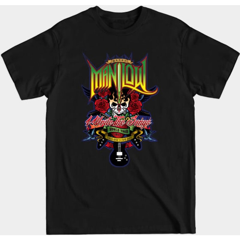 T-shirt Barry Manilow World Tour — T-shirts pour hommes
