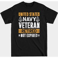 T-Shirt Retraité de Vétéran de la Marine des États-Unis — T-shirts pour hommes