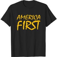 America First Men's T-Shirt in Black