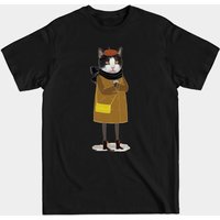 T-shirt noir pour homme Cat Lady — T-shirts pour hommes