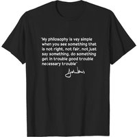 John Lewis Men's Black T-Shirt