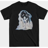T-shirt pour hommes avec peinture artistique de Husky sibérien — T-shirts pour hommes