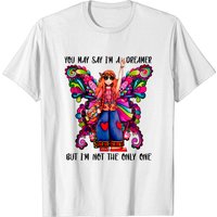 You May Say I'm A Dreamer T-Shirt Hippie Fille Papillon pour Hommes