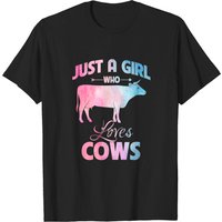 Just A Girl Who Loves Cows T-shirt pour hommes — T-shirts pour hommes