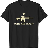 T-shirt pour hommes Come And Take It en noir