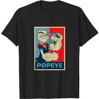 Popeye Men's Black T-Shirt