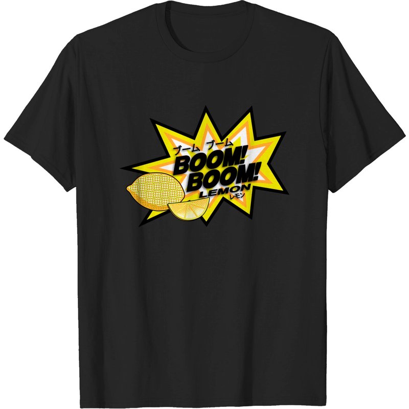 T-shirt pour hommes Boom Boom Lemon en noir — T-shirts pour hommes