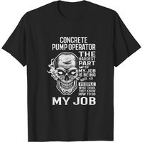 T-shirt pour homme Opérateur de pompe à béton - Noir — T-shirts pour hommes